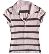 Vintage Alt Graphic Tees Y2k Grunge Polo Shirts Teen Girls Women Whimsy Twee 2000s Short Sleeve C...