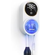 Bitvae Upgraded Tooth Brush Holder for Bathroom 2.0, Infrared Sensing Toothbrush Cleaner, Wall-Mo...