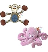 BUYPOW 2Pack Dog Toys for Large Dog - Plush Squeaky Medium &amp; Small Dog Toys - Stuffed Animals Pup...