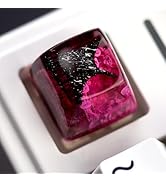 Aesthetic Manta Ray Artisan Keycap - Black Ocean Coral R1 SA Profile Custom Sea Creatures Keycaps...