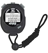 Stopwatch, Amble Countdown Timer and Stopwatch Record 20 Memories Lap Split Time with Tally Count...