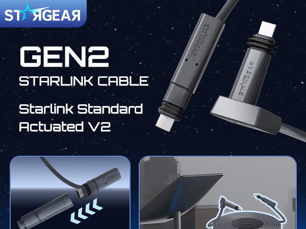 Starlink Cable Gen 2 75FT, Extension Replacement Cable