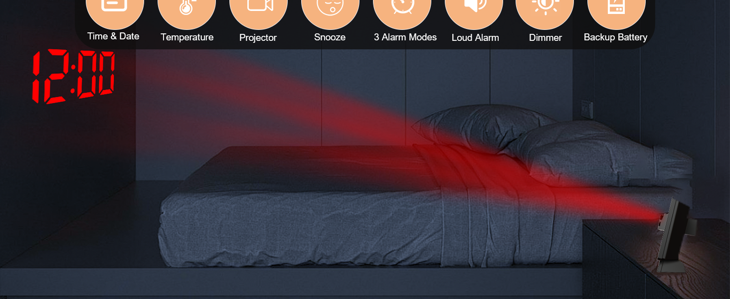 Projection Alarm Clock