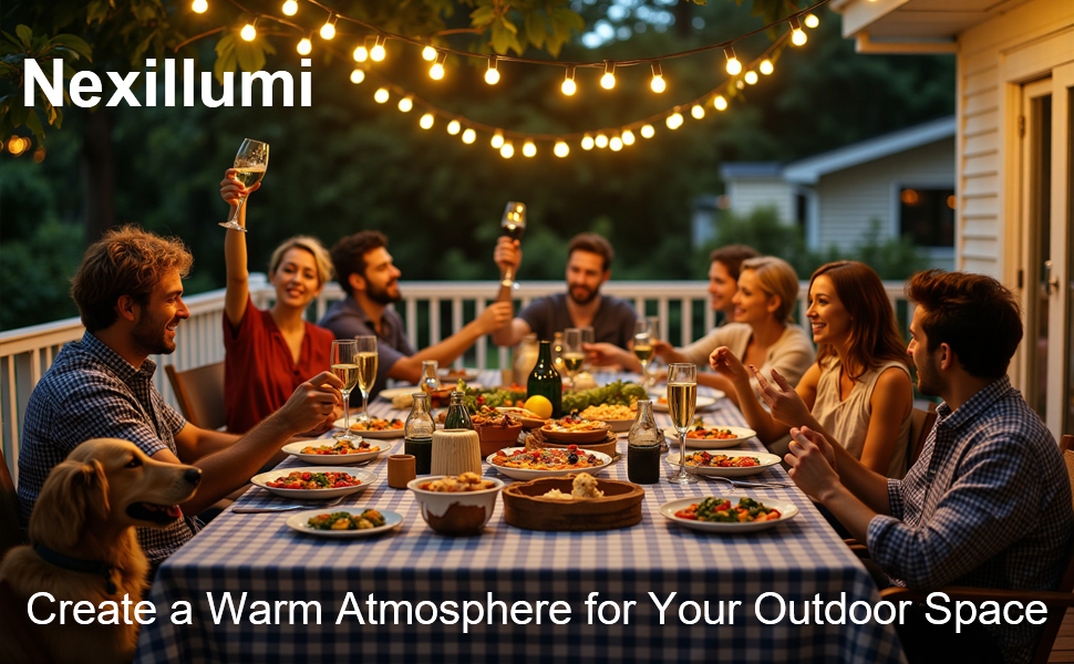 string light poles for outside