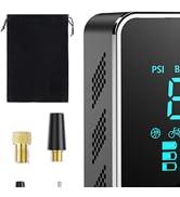 Tire Inflator Portable Air Compressor, Bike Pump, 150PSI Cordless Air Pump for Car Tires, Auto Ti...