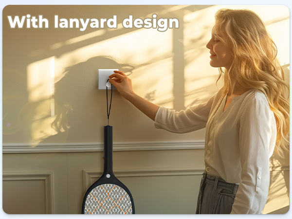 Electric Fly Swatter Bug Zapper Racket