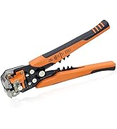 HKS Wire Stripper 24-10 AWG (0.2-6 mm²), 3 in 1 Automatic 8 Inch Self-adjusting Wire Stripping To...