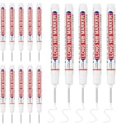 LYXMYGS 15 PCS Long Head Deep Hole Marker Pens,20mm Long Nib Marker,Longs Nose Markers,Waterproof...