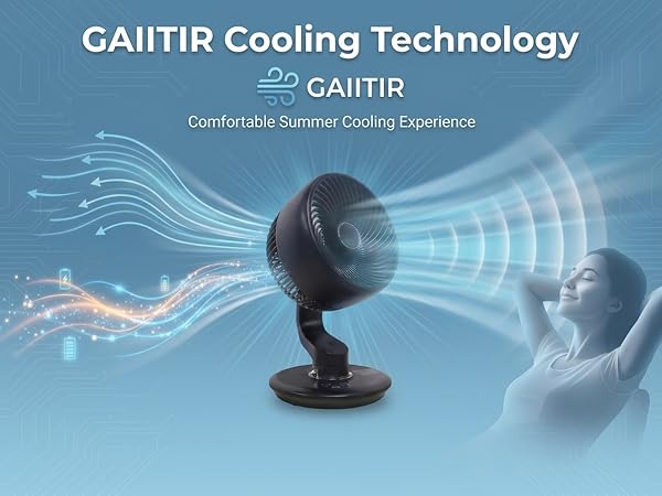 GAIITIR fan dedicated to providing comfortable cooling experiences through innovative design.