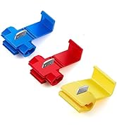 Chanzon 140pcs Quick Splice Wire Connectors Snap for 22-18,16-14,12-10AWG Gauge Solderless Kit Re...