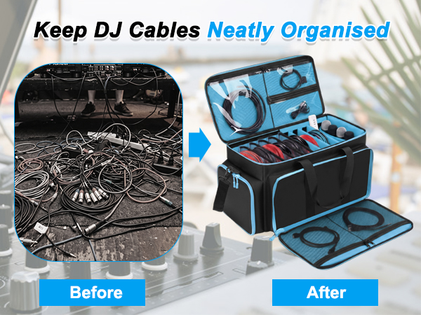 MYDAYS Large DJ Cable Bag