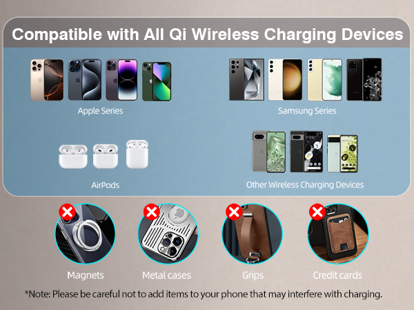 compatible with all qi wireless charging devices