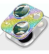 YWXTW for iPhone 13/iPhone 13 Mini Camera Lens Protector, [4TH Gen New Bling Design] Glitter Shin...