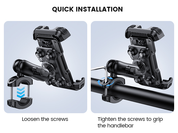 motorcycle handlebar phone mount