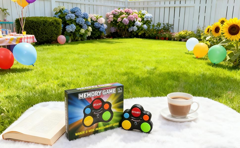 Portable electronic memory game for parties and trave