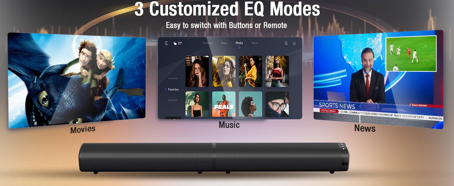 sound bar for smart tv