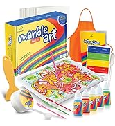 Marble Painting Kit - Kids Art, Water Marbling Paint Kit for Kids Ages 8-12 Girls &amp; Boys, Fun Act...
