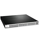 D-Link Smart Managed Layer 2+ Gigabit Ethernet PoE Switch with 4 RJ45/SFP Combo Ports and Budget ...