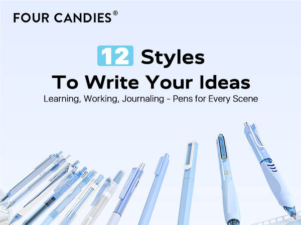 Four Candies 12 Styles Pen Set