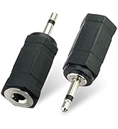 SEYUGOPTI 2.5mm Stereo Male to 3.5mm Stereo Female, 2-Pole 2.5mm Stereo Plug to 3.5mm Stereo Jack...