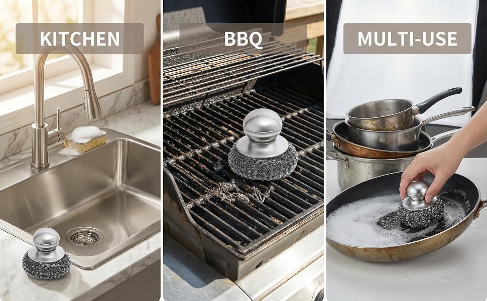 stainless steel scrubber