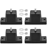 MAOPINER 4 Pack Rubber Vibration Isolator Mounting Bracket, Anti-Vibration Rubber Isolator Mounts...