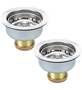 ELAORY 3-1/2 Inch Sink Drain Strainer, Kitchen Sink Drain Strainer, Kitchen Sink Drain Stopper, 2...