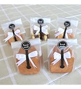 Cookie Bags for Packaging, Searik Translucent Plastic Cellophane Pastry Treat Bags for Party Gift...