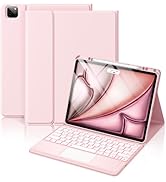 Hamile for iPad Air 13-inch Case Keyboard (M2) - Magnetic Wireless Keyboard with Multi-Touch Trac...