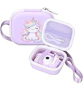 worfty Kids Camera Case Compatible with MAVOKIS/Envyvip/Seckton/KIZJORYA/Goopow Digital Video Cam...