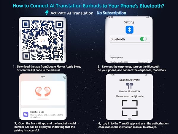 AI Translation Earbuds Real Time