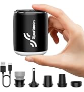 Sportneer Mini Air Pump: 1600mAh Rechargeable Air Pump for Inflatables with Hook and Light Functi...