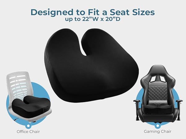 Seat Cushion Designed to fit a Seat Sizes up to 22&amp;#34; x 20&amp;#34;