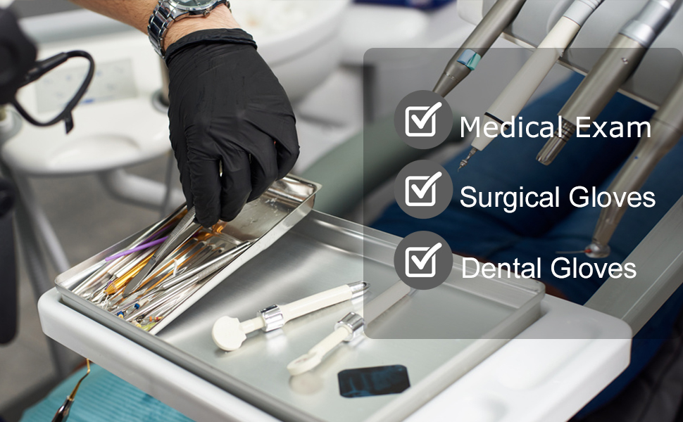 medical exam gloves