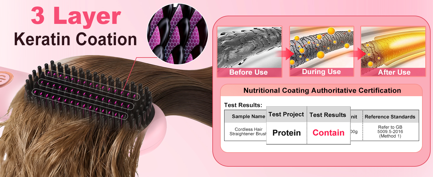 hair brush straightener