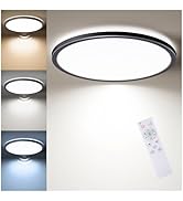 Matane Motion Sensor LED Ceiling Light with Remote, 12 Inch Wired Flush Mount Light 3000K 4000K 5...