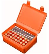 Battery Organizer Storage Box, Garage Case Holder for 24* AA, 30* AAA Batteries (Bag Not Include ...