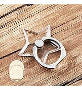 ZOSTLAND 1PC Transparent Clear Phone Ring,Universal 360°Adjustable Phone Case Finger Grip Stand H...