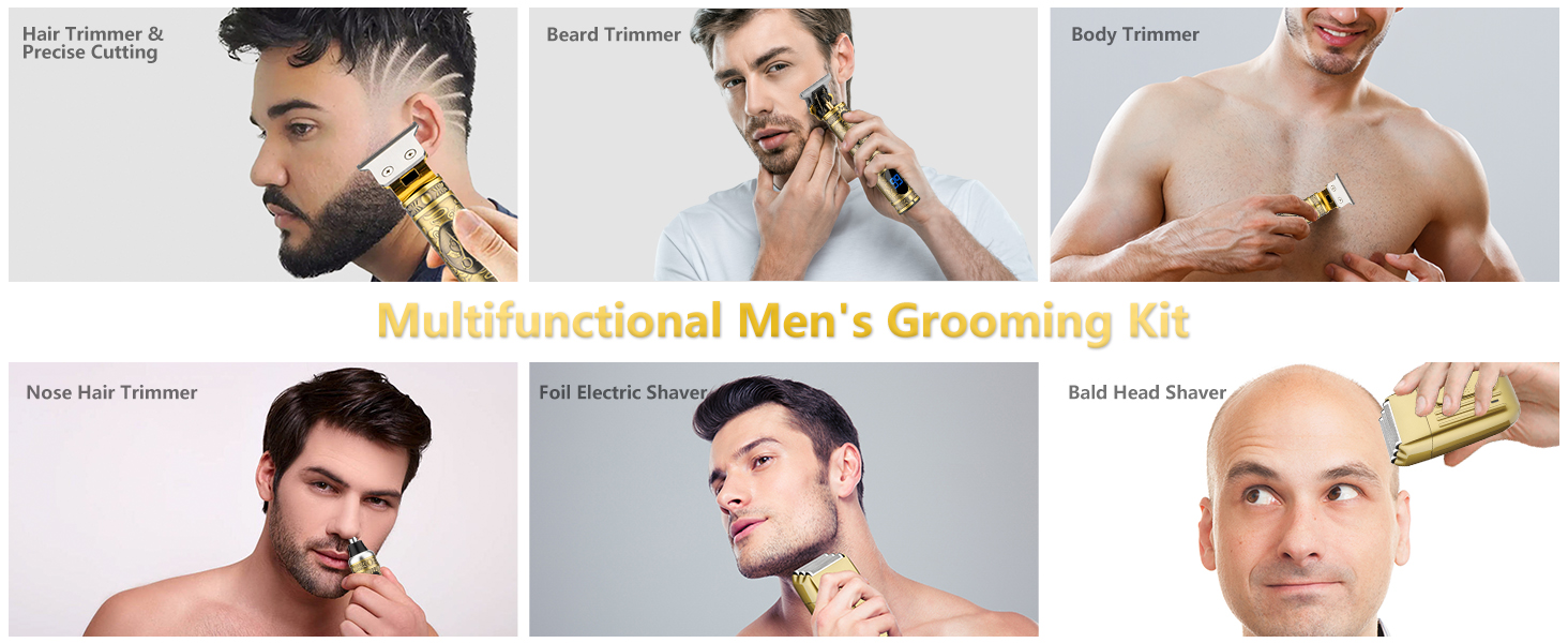 T-Blade Beard Trimmer Electric Shaver Razor for Men