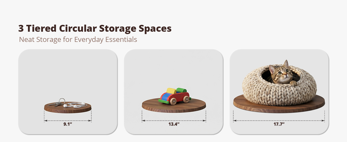 3 Storage Shelves