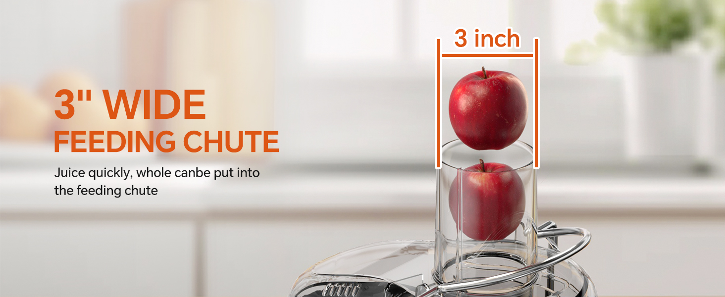 3&amp;#34;WIDE FEEDING CHUTE