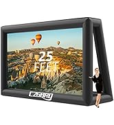 Inflatable Projector Screen - Outdoor Movie Screen Blow Up for Movie Parties Backyard Outside, In...
