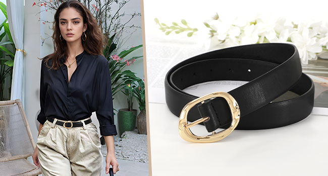 women leather belt