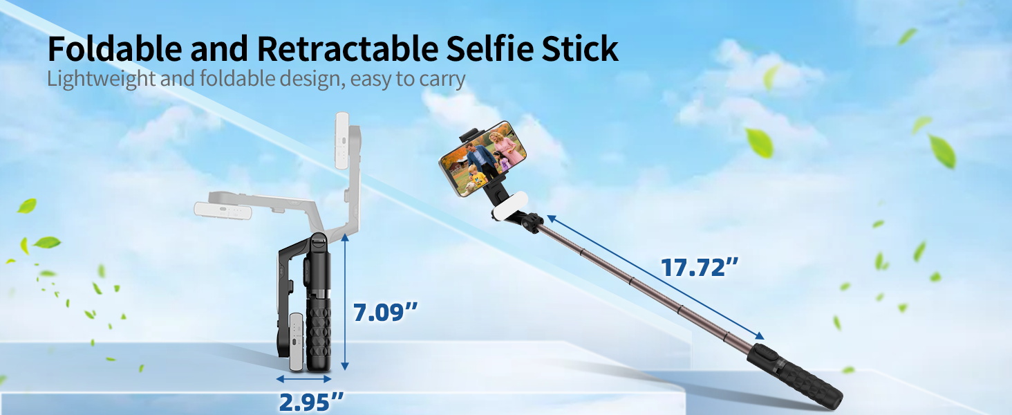 foldable selfie stick