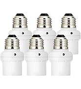 DEWENWILS Light Sensor Socket, E26 E27 Dusk to Dawn Light Bulb Sockets for Light Fixtures, Compat...