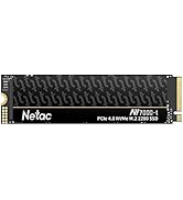 Netac 512GB PCIe 4.0 NVMe M.2 SSD Up to 7,300 MB/s NVMe Internal Gaming SSD with Graphene Aluminu...