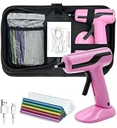 Liumai Cordless Hot Glue Gun Kit with 30pcs Mini Glue Sticks, USB Rechargeable Mini Glue Gun with...
