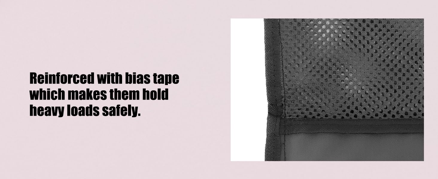 REINFORCED WITH BIAS TAPE