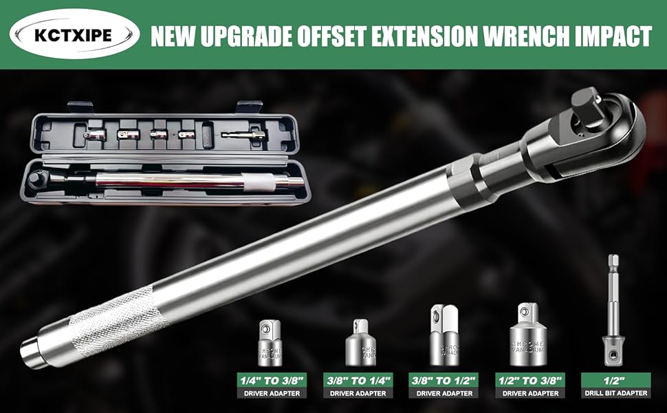 offset extension wrench