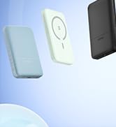 Omnibar Magnetic Portable Charger, 5000mAh Wireless Power Bank with USB C Cable 20W PD Fast Charg...